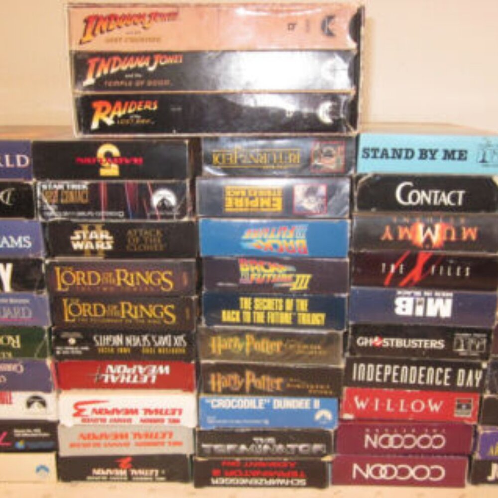 12 VHS Tapes Pulled at Random